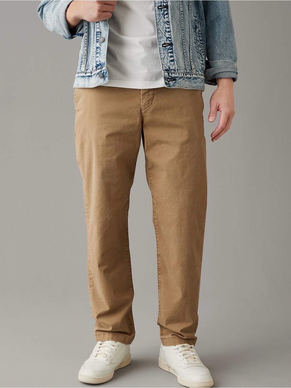 American Eagle Men’s Flex Relaxed Straighten Lived In Khaki